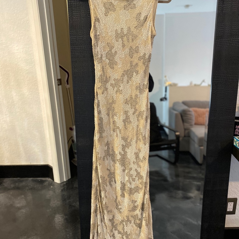 Sequined Marilyn Monroe style beaded gown